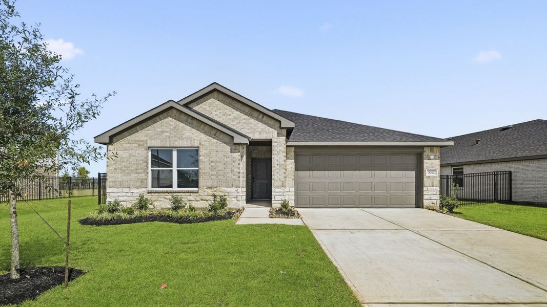 Representative exterior photo of a completed home built from the Jasper by D.R. Horton in Sunterra, Katy, TX (Image 1). Representative exterior photo of a completed home built from the Jasper by D.R. Horton in Sunterra, Katy, TX (Image 1).
