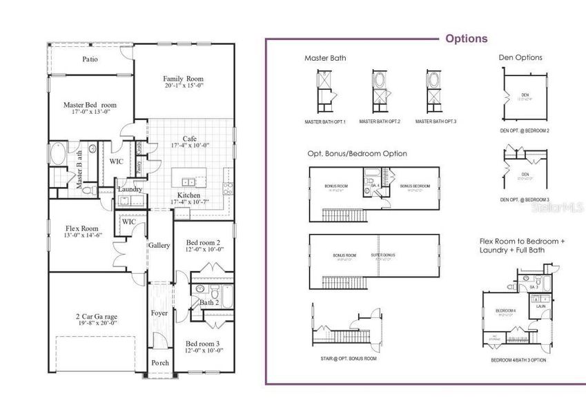 2D floor plan layout of this home in , Palm Coast, FL (Image 3). 2D floor plan layout of this home in , Palm Coast, FL (Image 3).