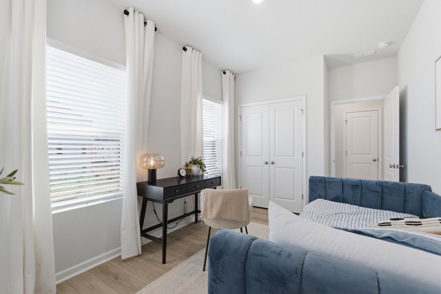 Furnished interior view inside a new home in Nichols Landing, Charlotte (Image 17). Furnished interior view inside a new home in Nichols Landing, Charlotte (Image 17).