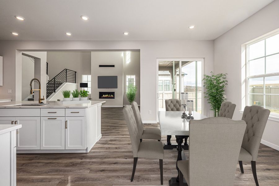 Furnished interior view inside a new home in Westerly, Erie (Image 10).