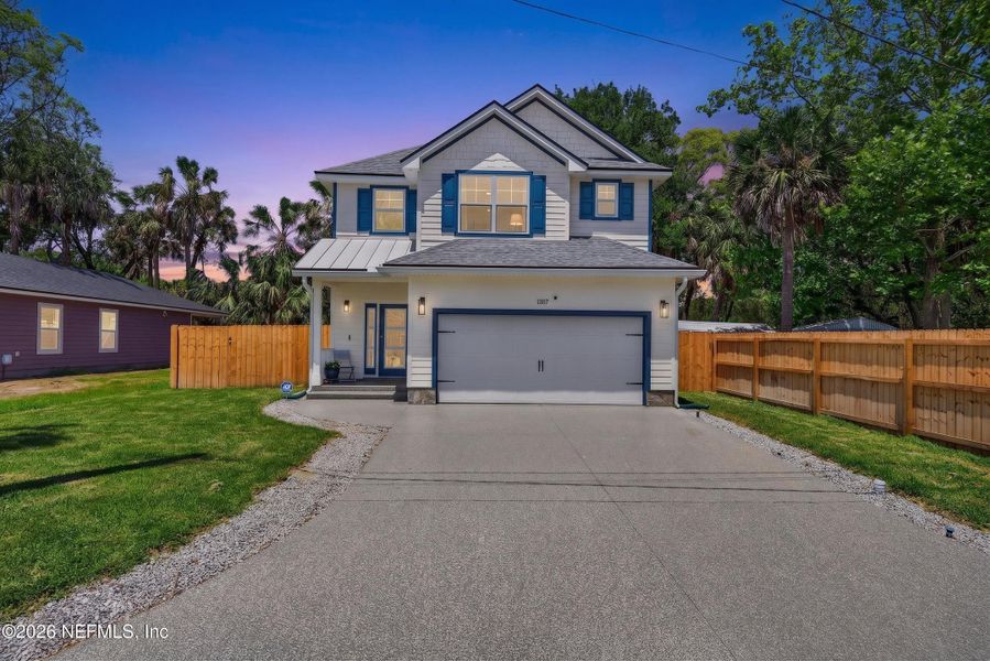 Front exterior of a new home in , Atlantic Beach, FL, highlighting curb appeal (Image 1). Front exterior of a new home in , Atlantic Beach, FL, highlighting curb appeal (Image 1).