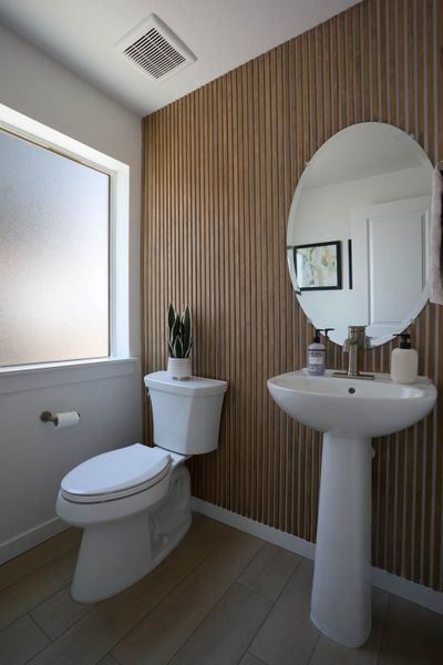 Representative furnished interior of a home built from the Payton by Lokal Homes in Lyric at RidgeGate Townhomes, Lone Tree (Image 8).