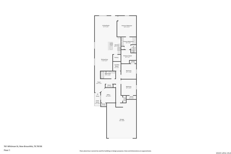 2D floor plan layout of this home in , New Braunfels, TX (Image 5). 2D floor plan layout of this home in , New Braunfels, TX (Image 5).