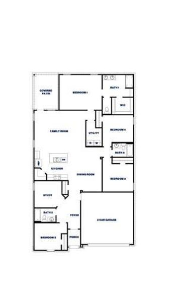 2D floor plan layout of this home in Grand Pines, Magnolia, TX (Image 2). 2D floor plan layout of this home in Grand Pines, Magnolia, TX (Image 2).