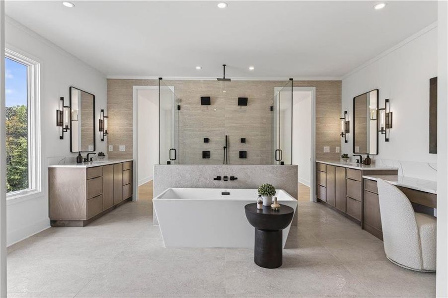 Furnished interior view inside a new home in , Marietta (Image 54).