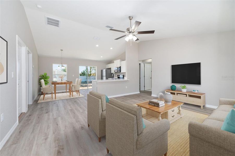 Furnished interior view inside a new home in , Ocala (Image 7).