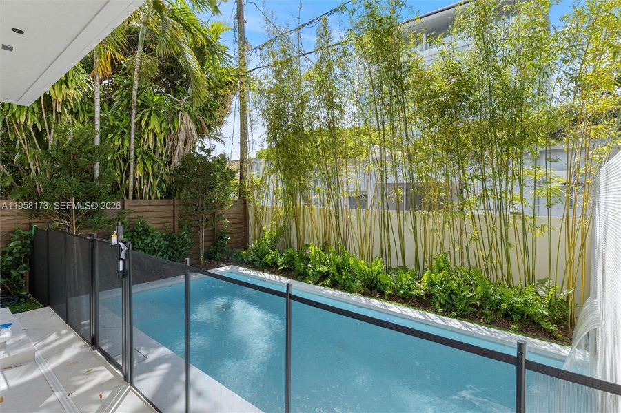 Exterior details and patio area of a home in , Miami (Image 3). Exterior details and patio area of a home in , Miami (Image 3).