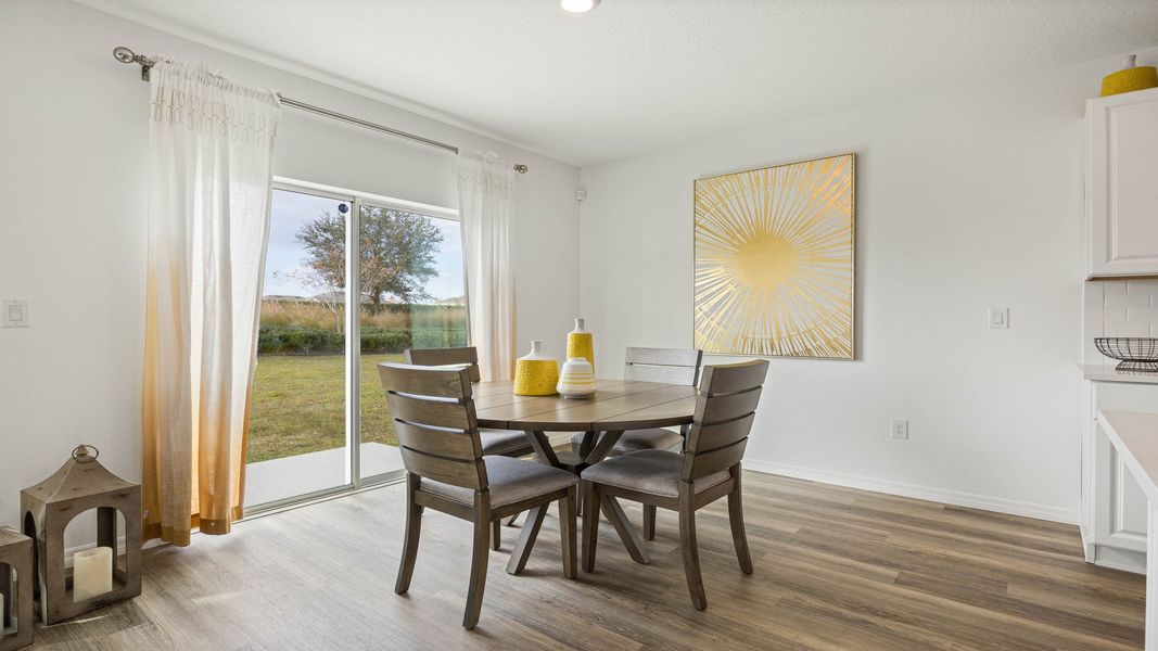 Furnished interior view inside a new home in Magnolia at the Bluffs Phase 3, Freeport (Image 8).
