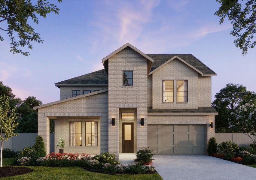 Representative exterior photo of a completed home built from the Geneva IV by Southgate Homes in Painted Tree 50' Series, McKinney, TX (Image 2). Representative exterior photo of a completed home built from the Geneva IV by Southgate Homes in Painted Tree 50' Series, McKinney, TX (Image 2).