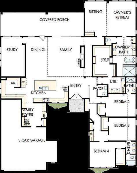 2D floor plan layout of this home in Briarley, Montgomery, TX (Image 2). 2D floor plan layout of this home in Briarley, Montgomery, TX (Image 2).