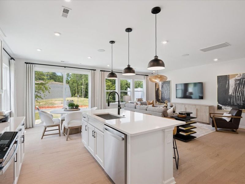 Representative furnished interior of a home built from the Mayes by Tri Pointe Homes in Millstone, Cramerton (Image 8). Representative furnished interior of a home built from the Mayes by Tri Pointe Homes in Millstone, Cramerton (Image 8).