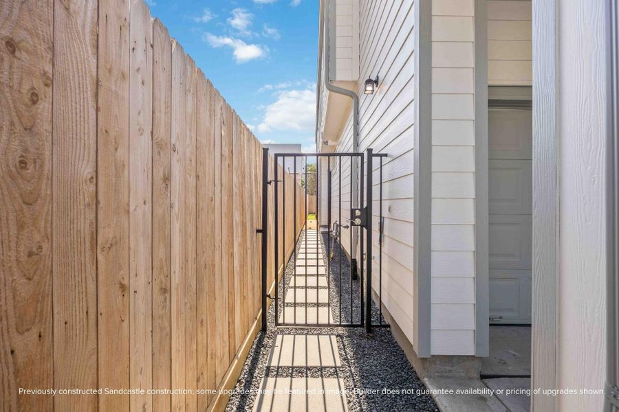 Lock & Leave: Travel's no problem with security measures like a wrought iron gate and camera pre-wiring.