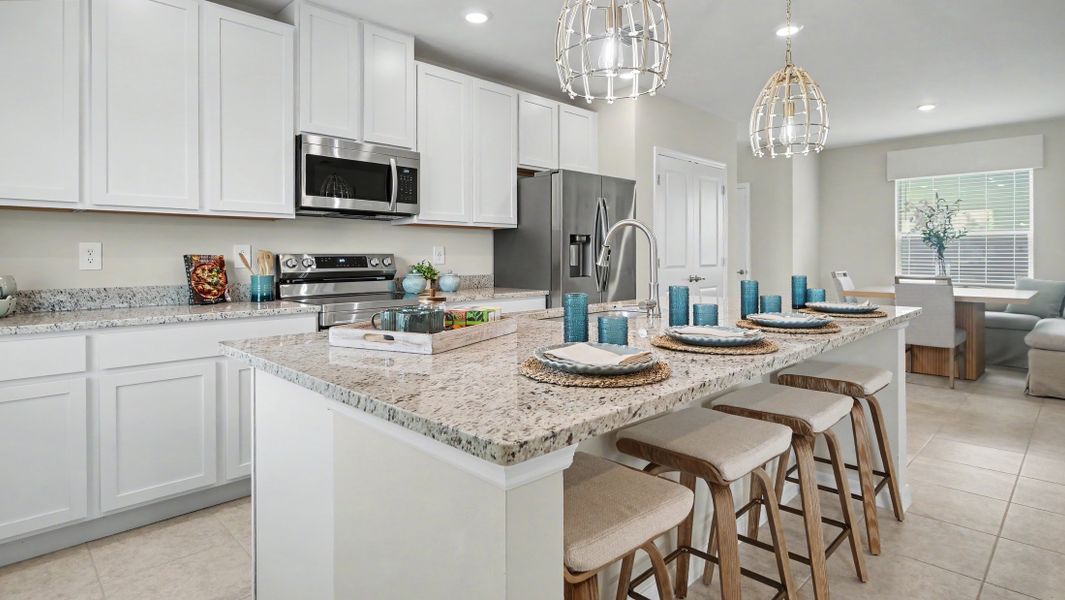 Furnished interior view inside a new home in Malabar Springs, Palm Bay (Image 11).