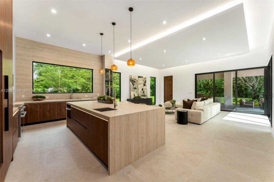 Furnished interior view inside a new home in , Miami (Image 16).