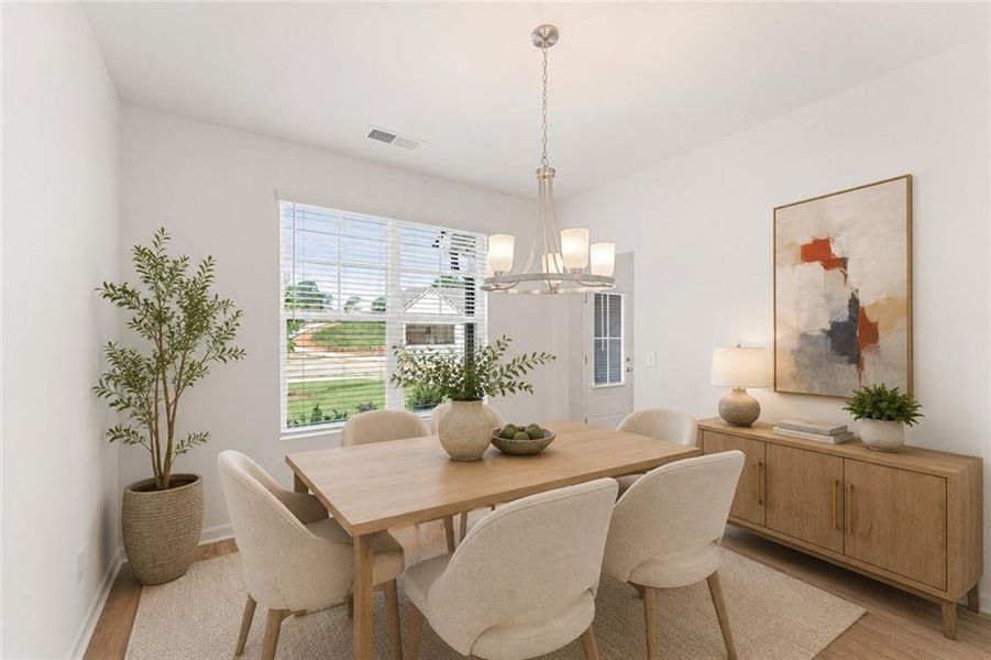 Furnished interior view inside a new home in Oakhill Estates, Adairsville (Image 15).