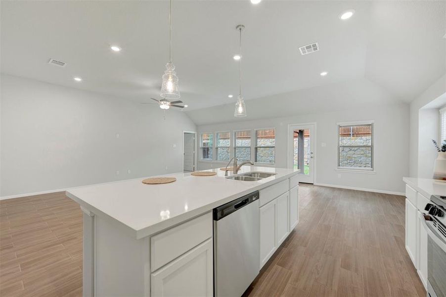 Furnished interior view inside a new home in Woodstone, Providence Village (Image 15).