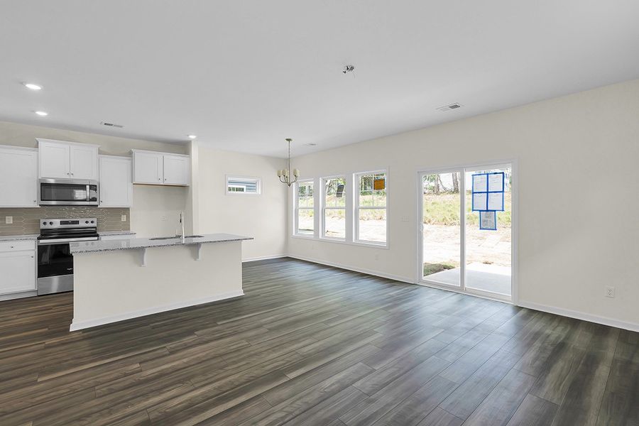 Representative unfurnished interior of a home built from the Laurel II by Great Southern Homes in Worthington, Hephzibah (Image 9).