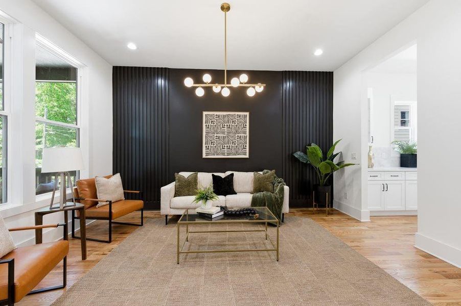 Furnished interior view inside a new home in , Atlanta (Image 13).