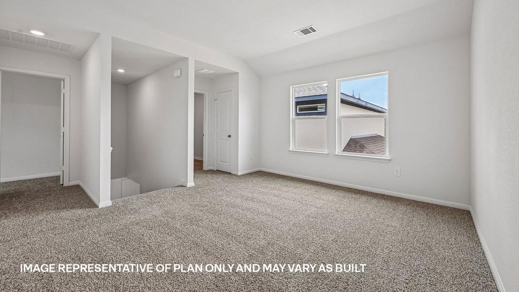 Representative unfurnished interior of a home built from the The Nicole by D.R. Horton in Bar W Ranch, Leander (Image 30).