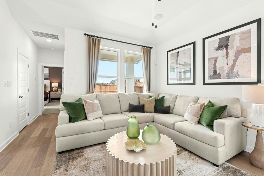 Representative furnished interior of a home built from the Bluebonnet by Scott Felder Homes in Mayfair, New Braunfels (Image 10). Representative furnished interior of a home built from the Bluebonnet by Scott Felder Homes in Mayfair, New Braunfels (Image 10).