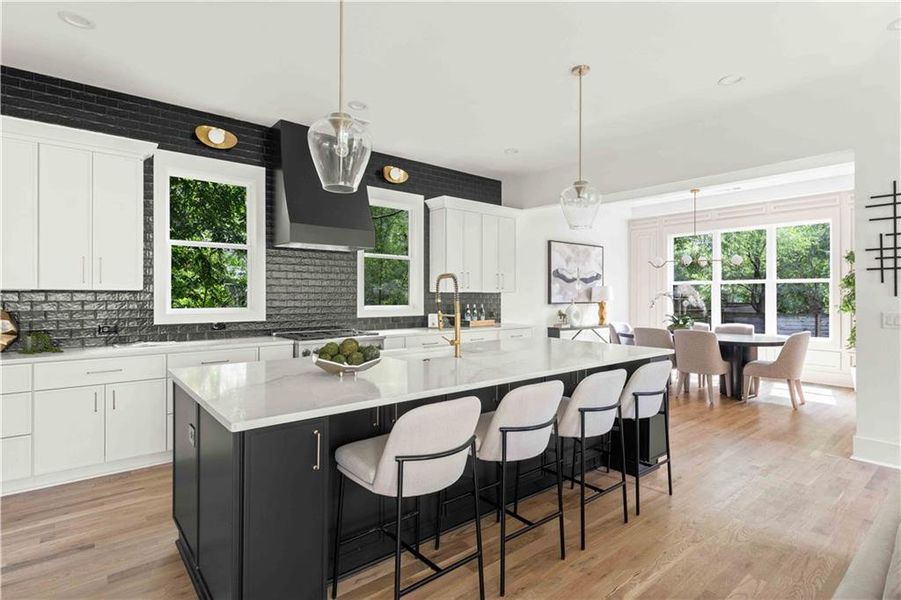 Furnished interior view inside a new home in , Atlanta (Image 13).