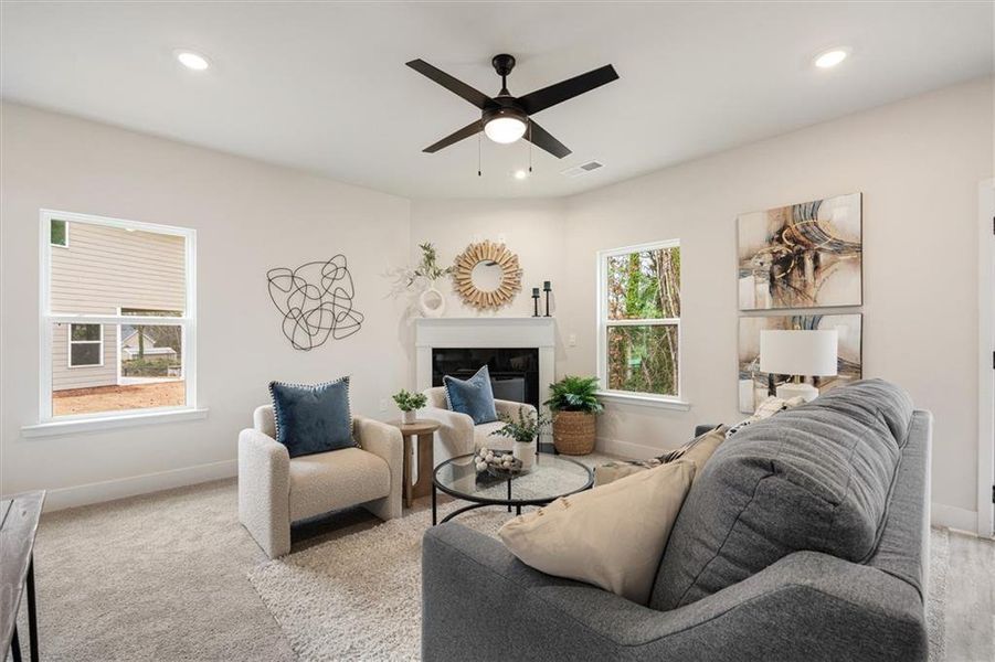 Furnished interior view inside a new home in Canterbury Villas, Carrollton (Image 15).