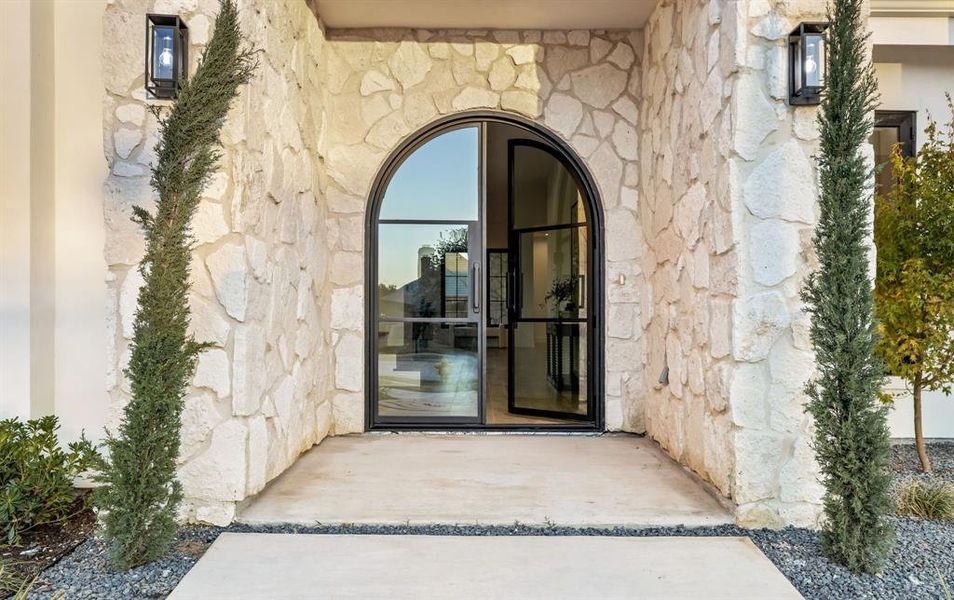 Entrance to property Entrance to property