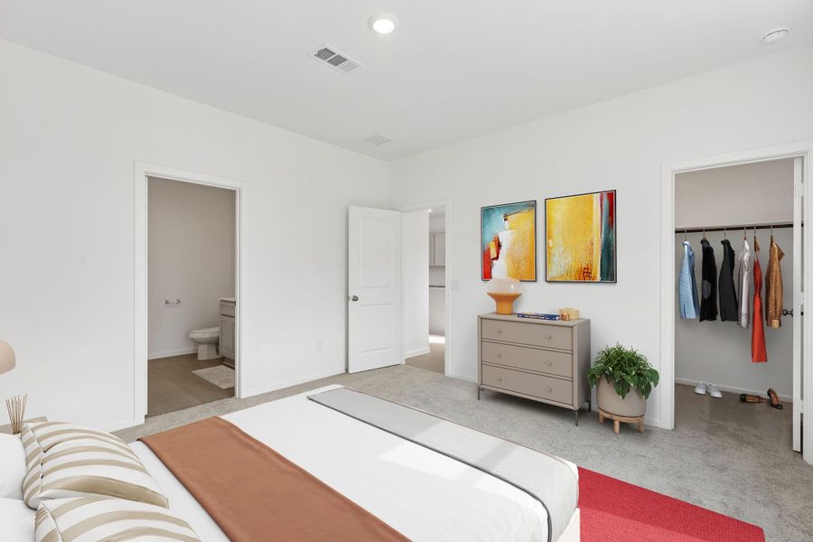 Furnished interior view inside a new home in Mavera, Conroe (Image 8).