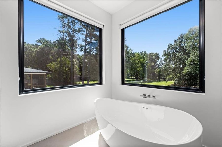 Furnished interior view inside a new home in , Atlanta (Image 43).