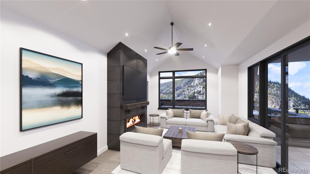 Rendering only. Actual finishes are selected by the buyer and layout varies throughout the residences.