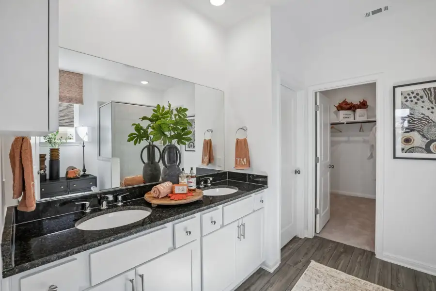 Representative furnished interior of a home built from the Sparrow by Taylor Morrison in Longview, Del Valle (Image 28).