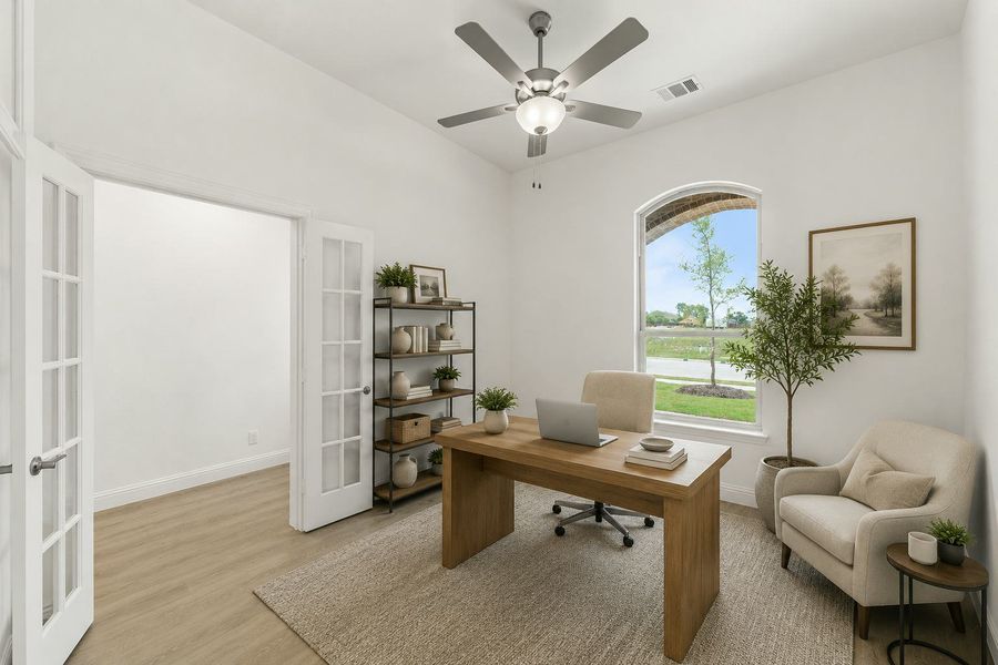 Furnished interior view inside a new home in Park Trails, Forney (Image 6).