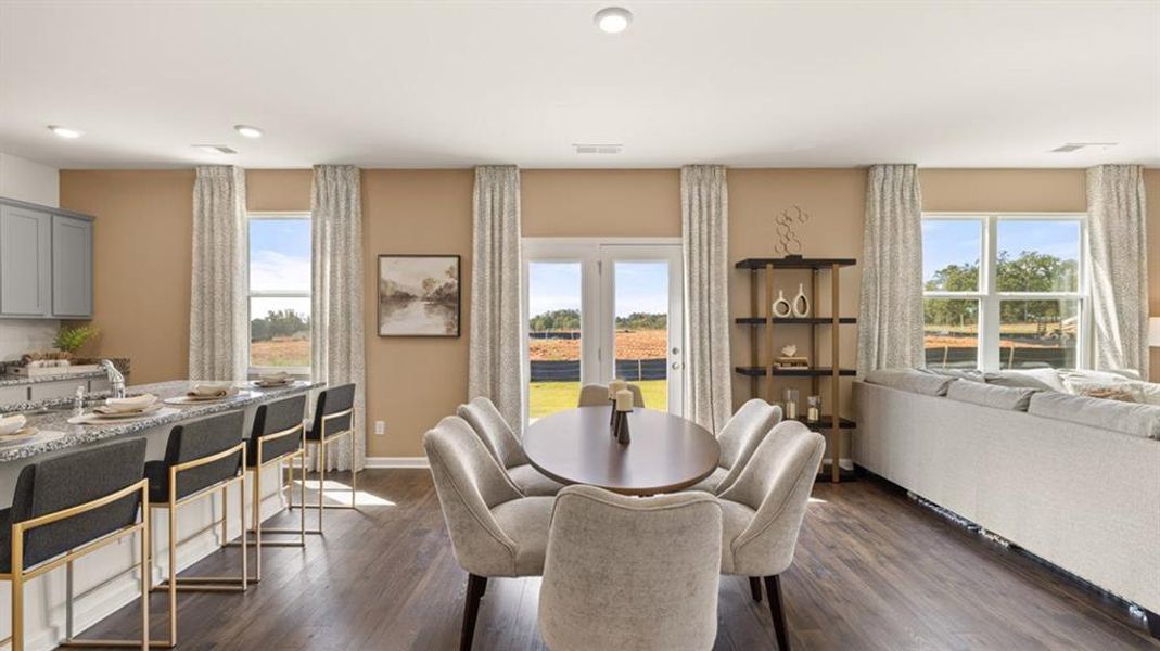 Furnished interior view inside a new home in Fox Crossing, Griffin (Image 8).