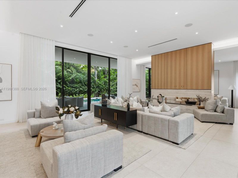 Furnished interior view inside a new home in , Miami (Image 46).