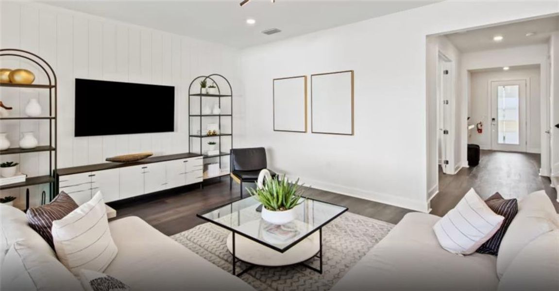 Furnished interior view inside a new home in Overland, Locust Grove (Image 4). Furnished interior view inside a new home in Overland, Locust Grove (Image 4).