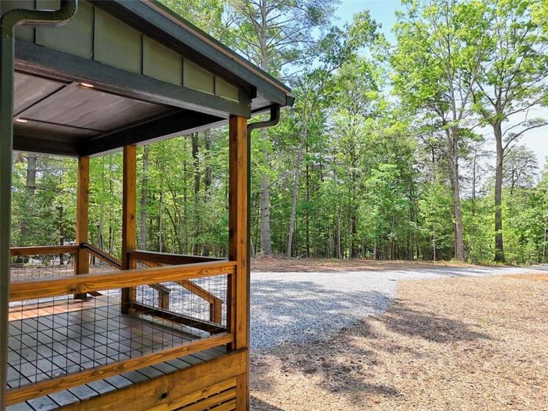 Exterior details and patio area of a home in , Blairsville (Image 28).