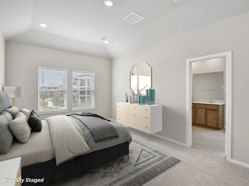 Furnished interior view inside a new home in Parkway Commons - City Series, Missouri City (Image 8).