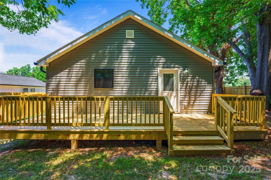 Exterior details and patio area of a home in , Stanley (Image 2).