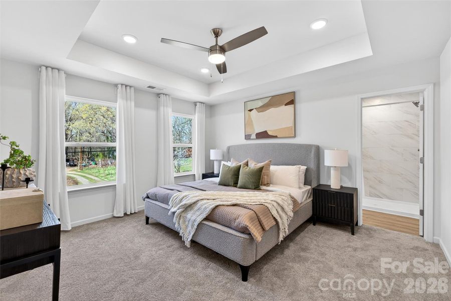 Furnished interior view inside a new home in , Charlotte (Image 14).