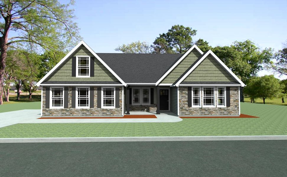 Representative exterior photo of a completed home built from the Arcadia by Enchanted Homes in Guadalupe Heights, Seguin, TX (Image 21).