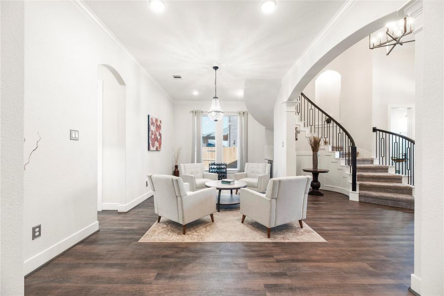 Furnished interior view inside a new home in , Cypress (Image 5).
