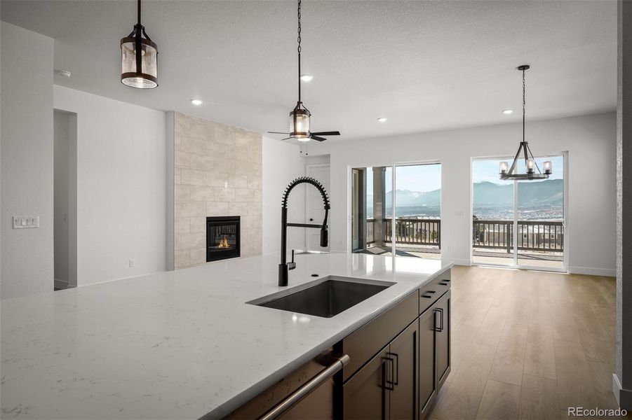 Furnished interior view inside a new home in Cloverleaf – Mountainview Collection, Monument (Image 11).