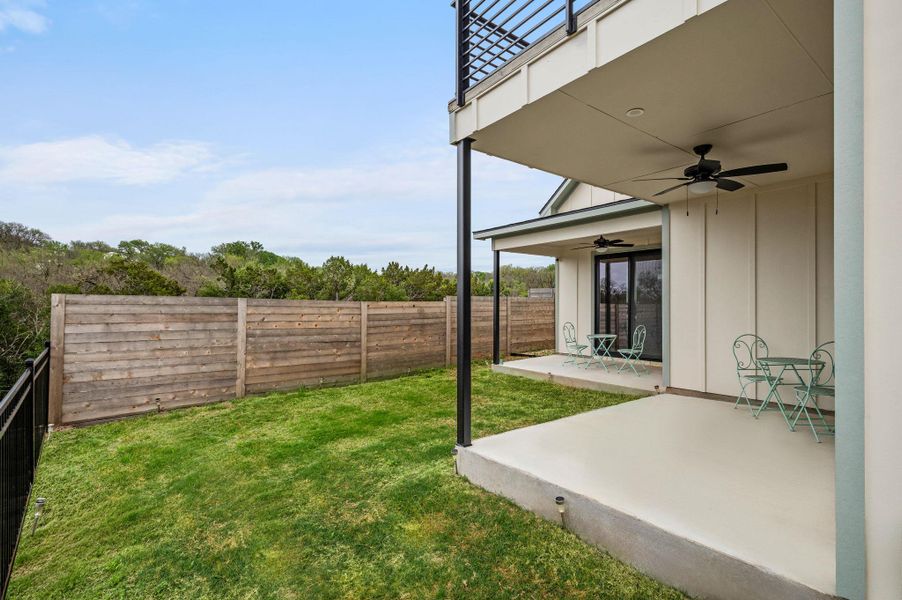 Exterior details and patio area of a home in , Austin (Image 27).