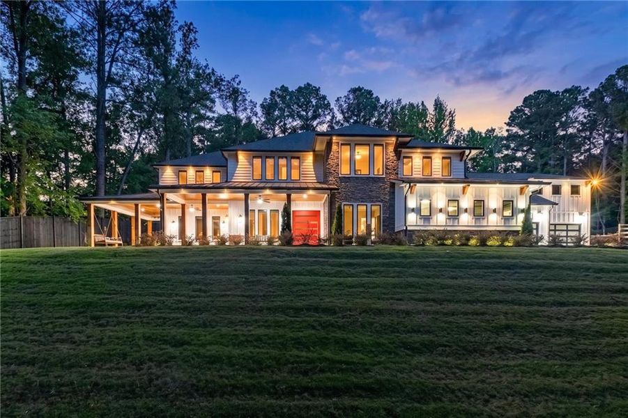 Exterior details and patio area of a home in , Roswell (Image 29).