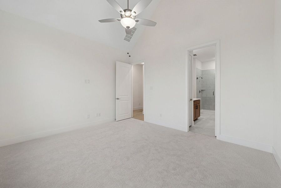 Representative furnished interior of a home built from the Riseley by Landon Homes in Fields - East Village, Frisco (Image 20).
