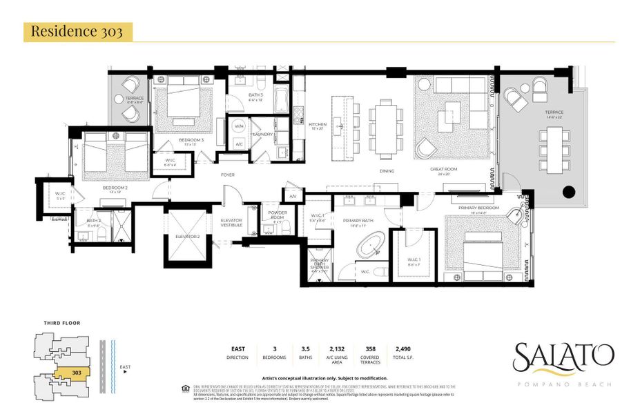 2D floor plan layout of this home in Salato, Pompano Beach, FL (Image 2). 2D floor plan layout of this home in Salato, Pompano Beach, FL (Image 2).