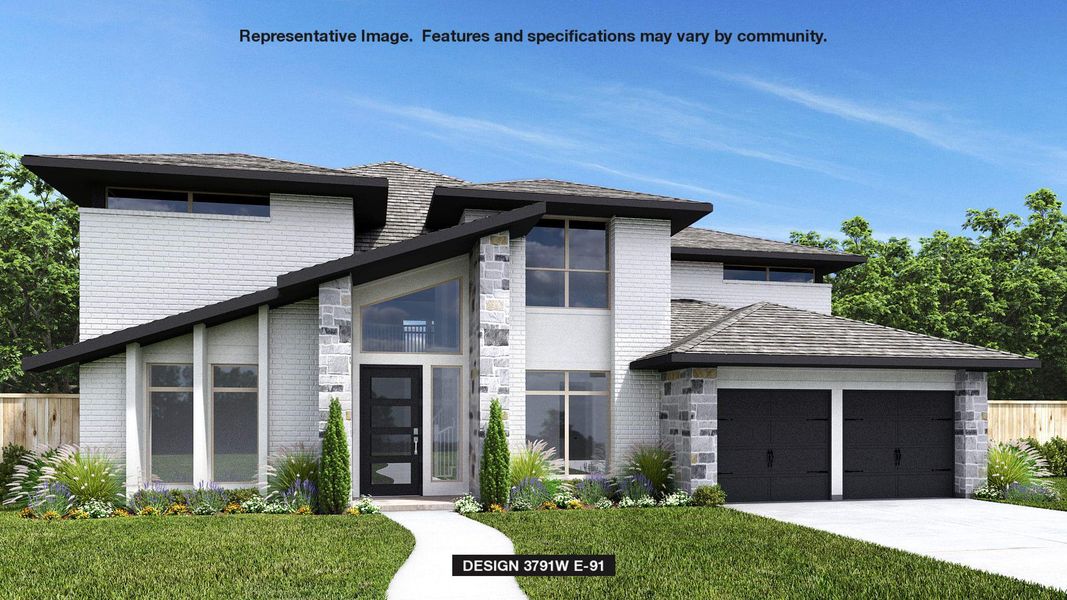 View of front of property with an attached garage, brick siding, and concrete driveway View of front of property with an attached garage, brick siding, and concrete driveway