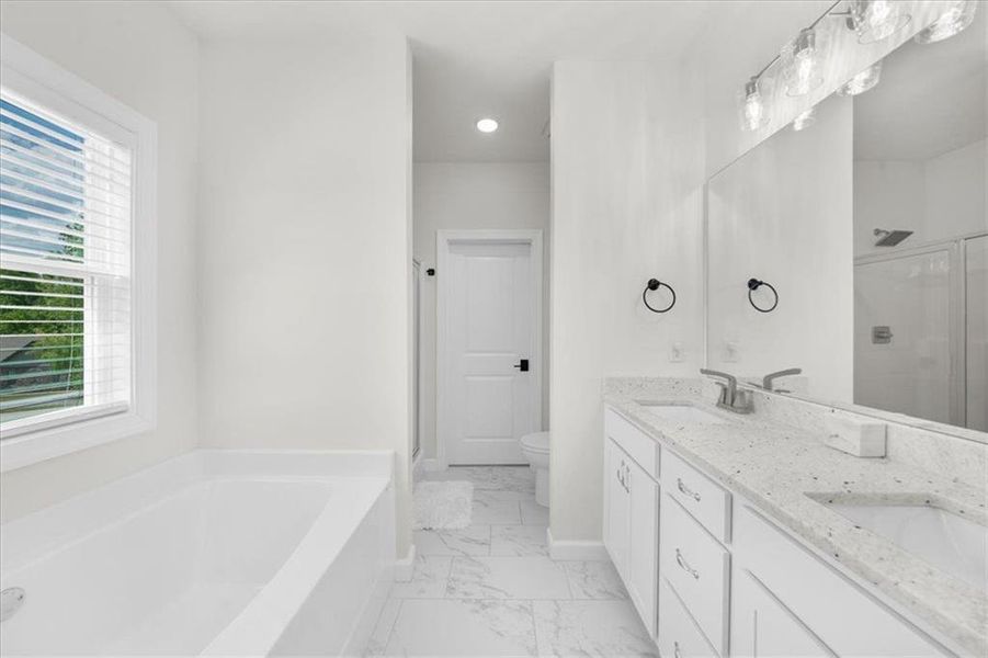 Furnished interior view inside a new home in , Cleveland (Image 36).