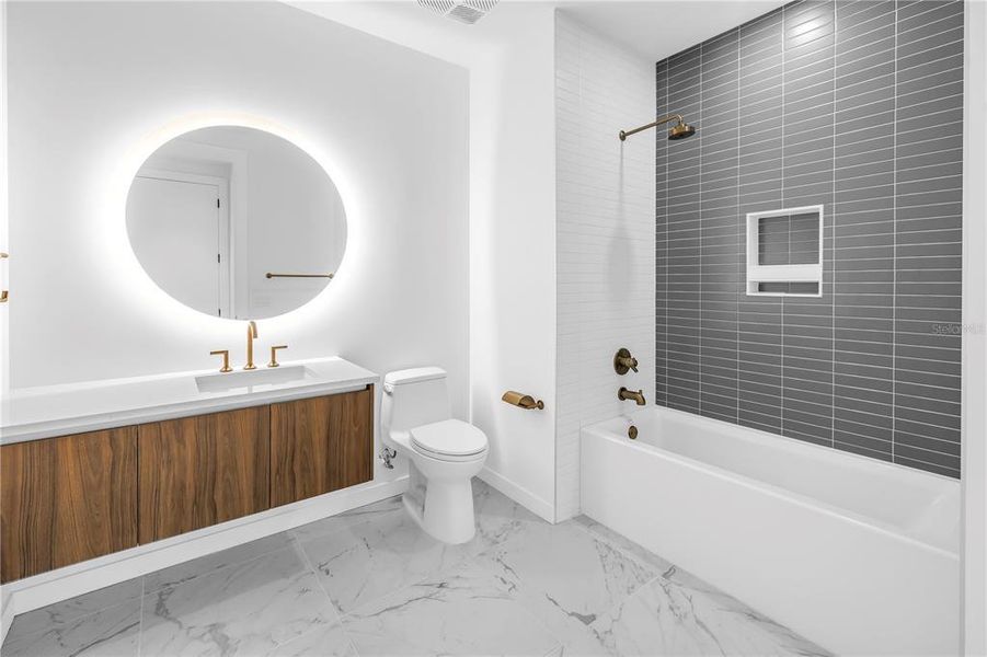 Furnished interior view inside a new home in , St. Petersburg (Image 11).