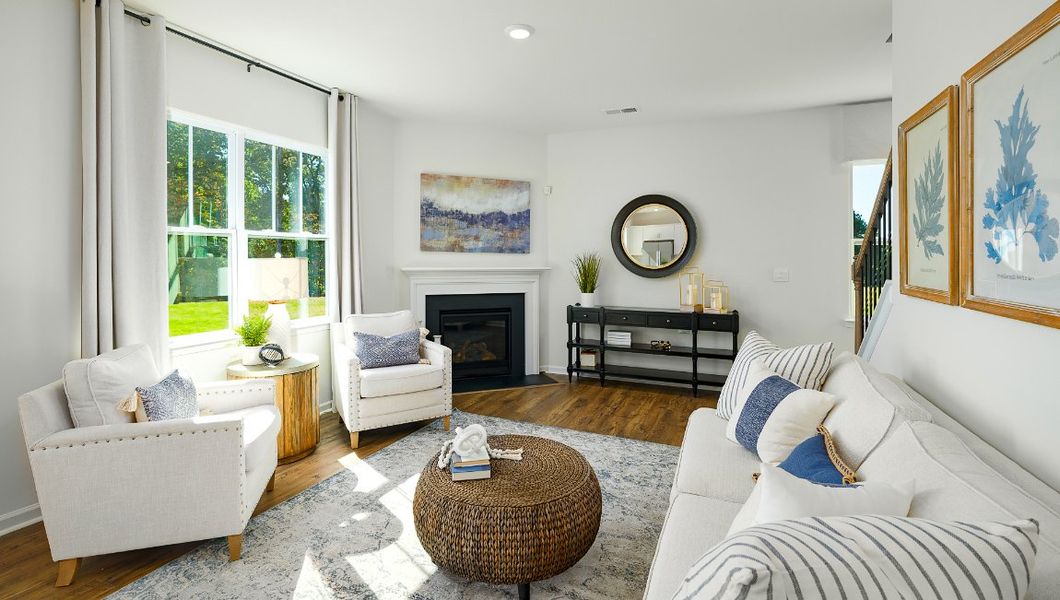 Furnished interior view inside a new home in The Hamptons at Hickory, Hickory (Image 7).